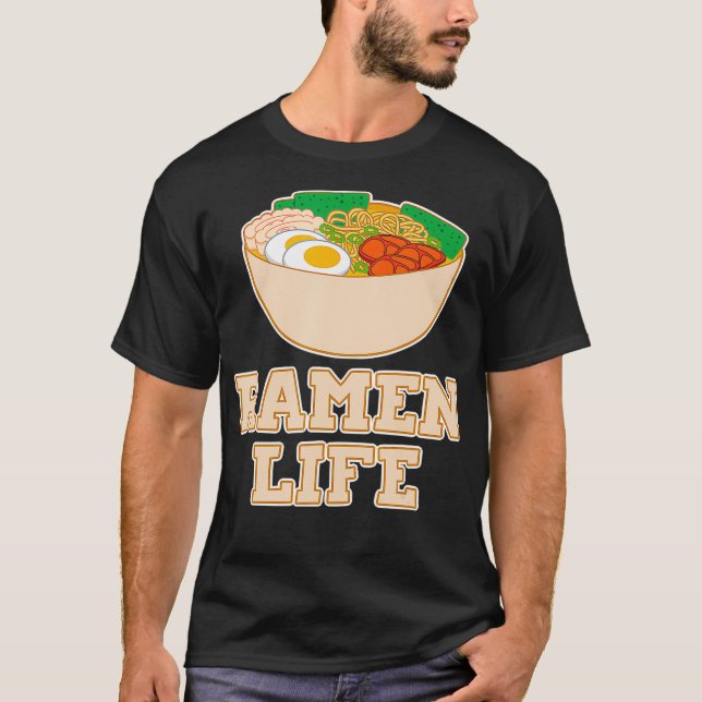 Camiseta Ramen Life Novelty Ramen Design (Frente)
