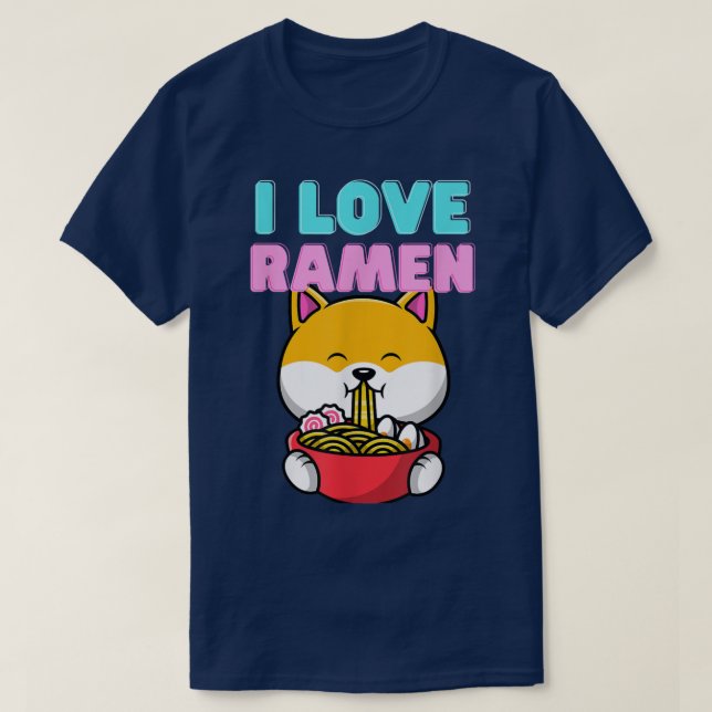 Camiseta Ramen love Floki doge love ramen everybody loves r (Frente do Design)