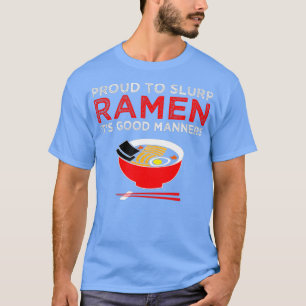 Camiseta Ramen Lover Good Manners Engraçado Noodle Japonê