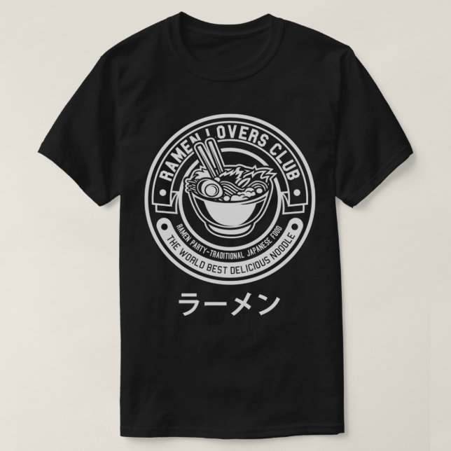Camiseta Ramen Lovers Club (Frente do Design)