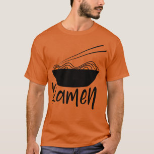 Camiseta Ramen Minimalista Shirts Bowl De Ramen Noodles Gra