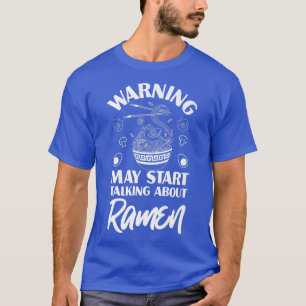 Camiseta Ramen Noodle Bowl Adora Aviso Kawaii Japonês Maio