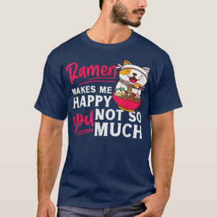 Camiseta Ramen Noodle Bowl Adora Japonês Kawaii Cat Ramen M