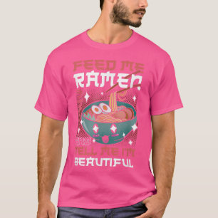Camiseta Ramen Noodle Bowl Adora Japonês Kawaii Me Alimenta
