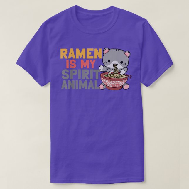 Camiseta Ramen Noodle Bowl Ama Japonês Kawaii Cat Ramen I (Frente do Design)