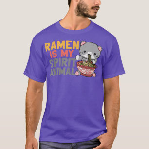 Camiseta Ramen Noodle Bowl Ama Japonês Kawaii Cat Ramen I
