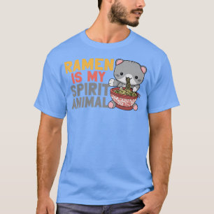 Camiseta Ramen Noodle Bowl Ama Japonês Kawaii Cat Ramen I