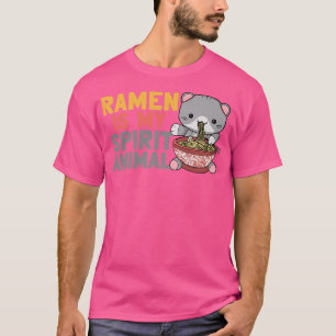 Camiseta Ramen Noodle Bowl Ama Japonês Kawaii Cat Ramen I