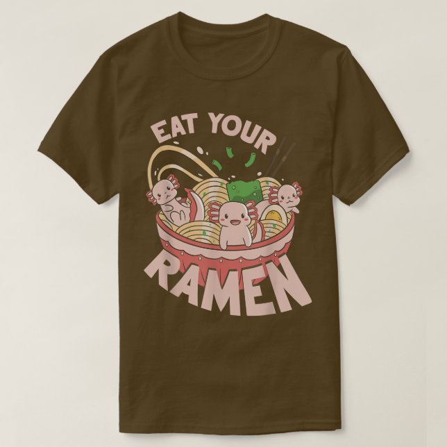 Camiseta Ramen Noodle Bowl Ama Japonês Kawaii Coma Seu Ra (Frente do Design)