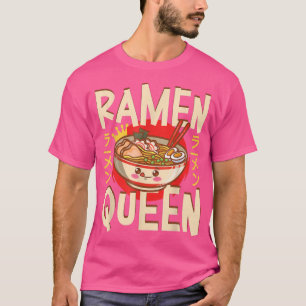 Camiseta Ramen Noodle Bowl Ama Japonês Kawaii Queen Ramen