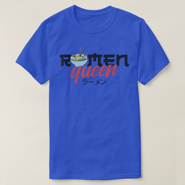 Camiseta Ramen Noodle Bowl Ama Japonês Kawaii Queen Ramen (Frente do Design)