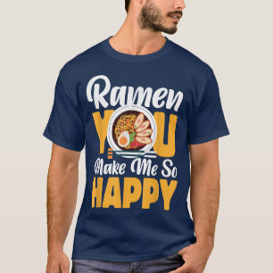 Camiseta Ramen Noodle Bowl Ama Japonês Kawaii Ramen You M