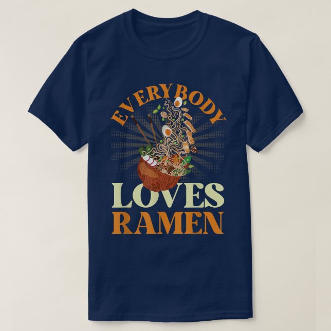 Camiseta Ramen Noodle Bowl Love Japanese Kawaii Everybody L (Frente do Design)