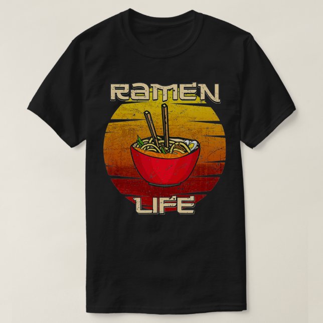 Camiseta Ramen Noodle - comida japonesa Ramen Life (Frente do Design)
