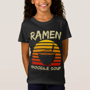 Camiseta Ramen Noodle Soup Kawaii Japonês Noodles Vintage