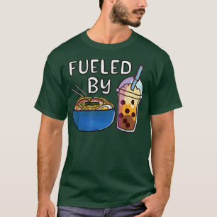 Camiseta Ramen Noodles Bubble Tea Tapioca Milk Kawaii Boba