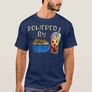 Camiseta Ramen Noodles Bubble Tea Tapioca Milk Kawaii Boba