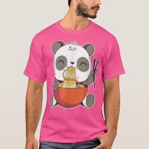 Camiseta Ramen Panda Bowl Bonitos de Comida