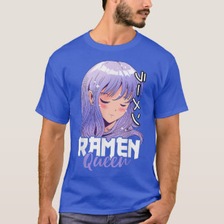 Camiseta Ramen Queen com uma Anime Girl