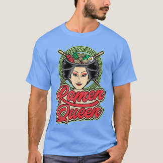 Camiseta Ramen Queen, Japonês Bonito Para Meninas, Mulheres