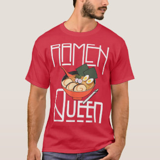 Camiseta Ramen Queen, Kawaii For Teen Girls Women, Japonês