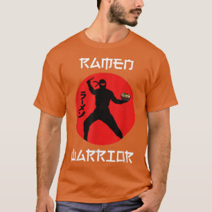Camiseta Ramen Warrior Funny Foodie Noodles Curto Leves