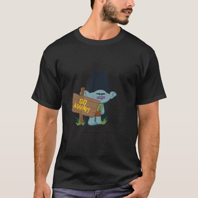 Camiseta Ramificação de Troll da Dreamworks - Afastem-se da (Frente)