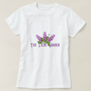 Camiseta Ramificação lilática de aquarela elegante