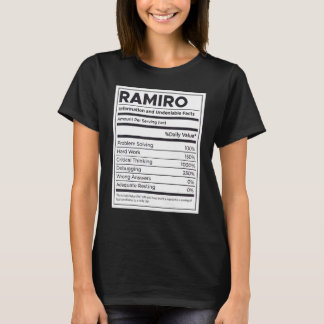 Camiseta Ramiro Nutrition Information Problem Solving Duro