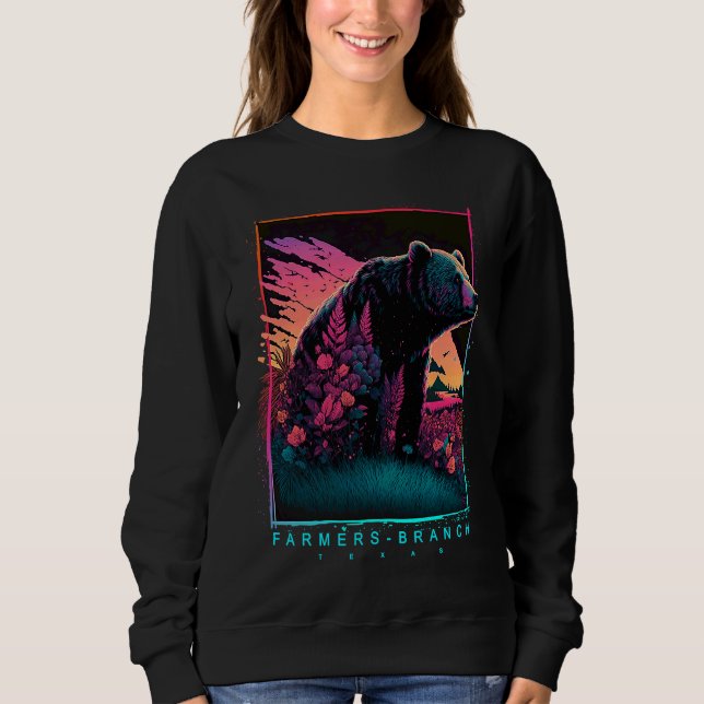 Camiseta Ramo de Agricultores Texas Urso Vintage (Frente)