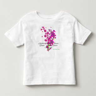Camiseta Ramo de Cerejeira Rosa Estética 