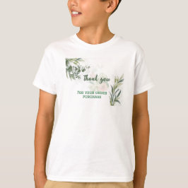 Camiseta Ramo de Eucalipto Elegante – Confirmação de Encome