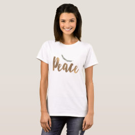 Camiseta Ramo de Paz de Férias Botânico Pinheiro Rústico Do