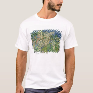Camiseta Ramos de florescência da castanha de Vincent van