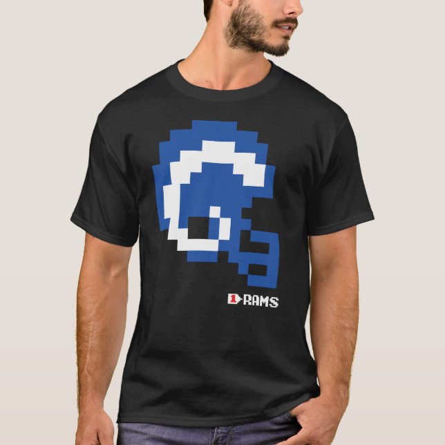 Camiseta Rams Alternate Tecmo Bowl Helmet T Shirt (Frente)