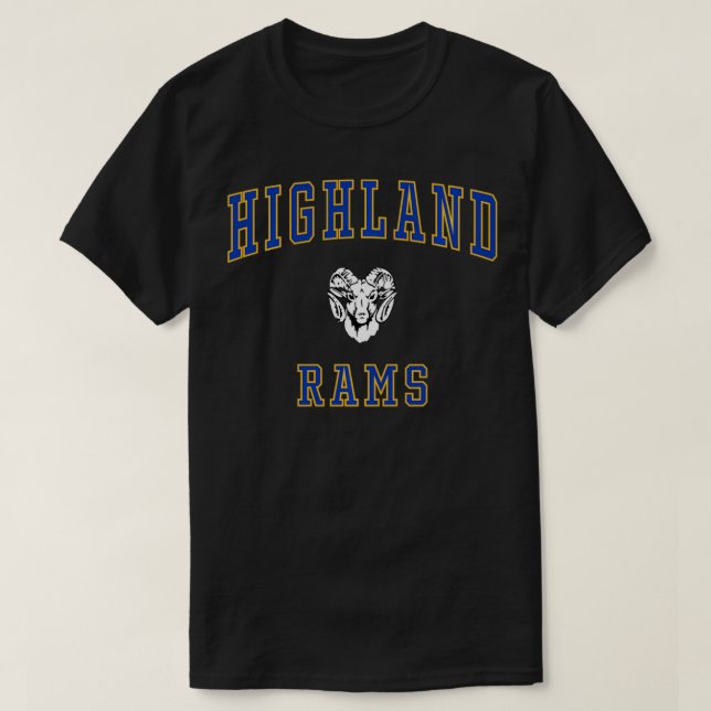 Camiseta Rams Segundos graus da Highland (Frente do Design)