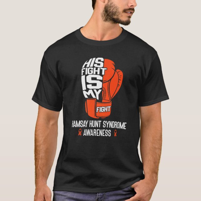 Camiseta Ramsay Hunt Sindrome Consciência Sua Luta É Minha  (Frente)