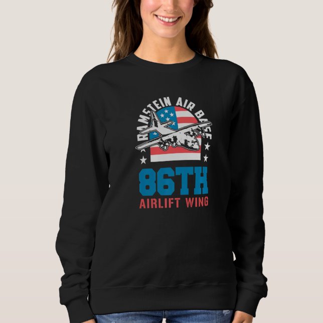 Camiseta Ramstein Air Base 86th Airlift Wing Germany Souven (Frente)