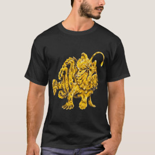 Camiseta Rana Pescadora Listrada de Amarelo Enxofre Aquarel