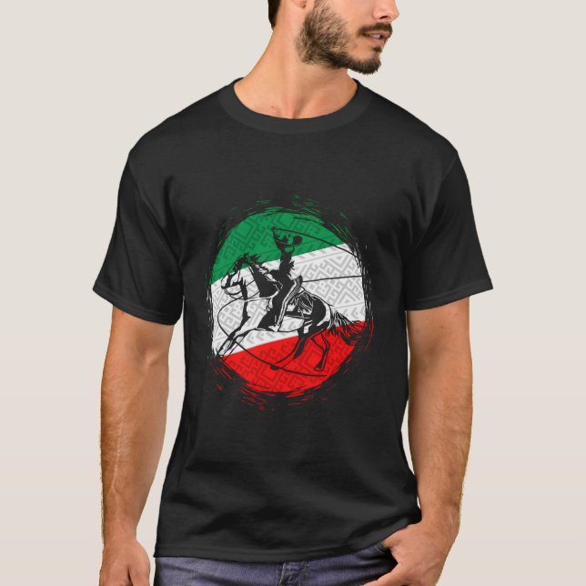 Camiseta Ranch Charro Mexicano Ranchero Charreria Charreada (Frente)