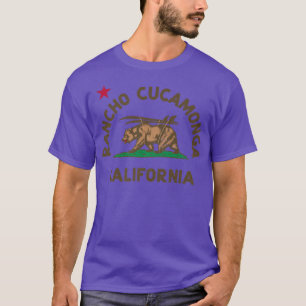 Camiseta Rancho Cucamonga California Flag Bear Surf C
