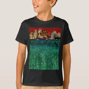Camiseta Rancho de Patrick, Chico, CA (no vermelho e no