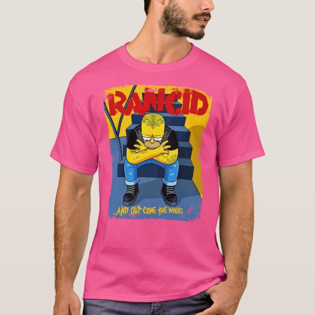 Camiseta Rancid E Surgem os Lobos Punk Rock Autêntico (Frente)