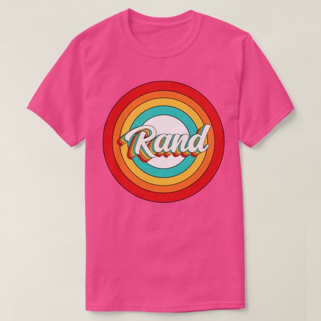 Camiseta Rand Name Shirt Vintage Rand Circle (Frente do Design)