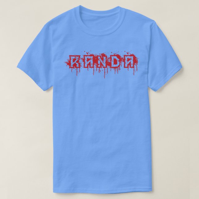 Camiseta Randa - Nome Figurino de Halloween Personalizado (Frente do Design)