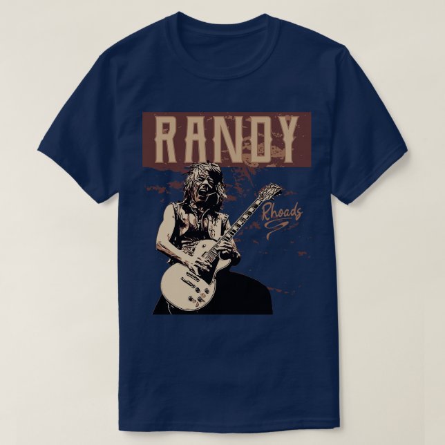 Camiseta Randy Rhoads Brown vintage (Frente do Design)