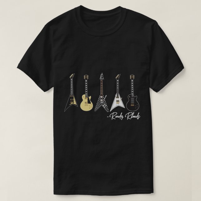 Camiseta Randy Rhoads Presente Para Fãs, Para Ess Homens e  (Frente do Design)