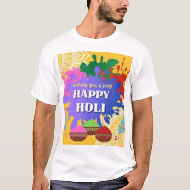 Camiseta Rang Barse - Vamos jogar Holi (Frente)