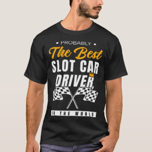 Camiseta Ranhura de Carros de Corrida de Ranhura do Control