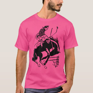 Camiseta Ranhura do Wrangler Ocidental do Cowboy Rodeo